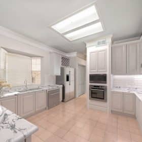 before and after virtual kitchen remodeling